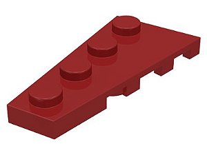 Placa 4x2 esquerda Dark Red