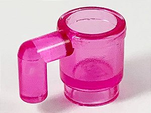 Copo Translúcido Rosa Escuro