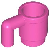 Copo Cor de Rosa Escuro