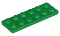 Placa 2x6 Verde