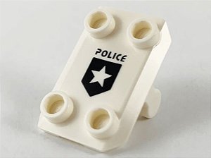 Escudo Branco de Policial Espacial