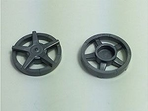 Calota com 5 raios para roda 18976 Flat Silver