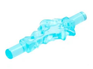 Explosão de energia pequeno com extremidades de barra azul claro translúcido