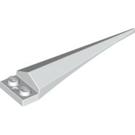 Placa Modificada 1x2 com Extensão Angular e Ponta Branca Flexível