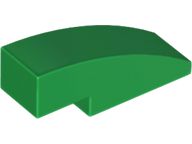 Tijolo curvo 3x1 - Verde