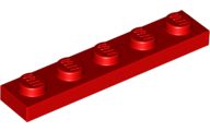 Placa 1x5 Vermelha