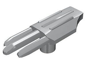 Garra de Minifigura Flat Silver