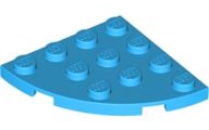 Placa redonda 4x4 de 1/4 Dark Azure