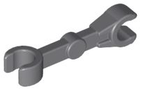 Braço Mecânico Reto com Clipes a 90 graus Cinza Escura