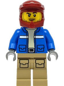 Minifigura Lego City - Explorador de Resgate de Vida Selvagem