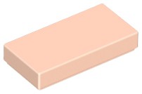 Placa Lisa 1x2 com Ranhura Light Nougat
