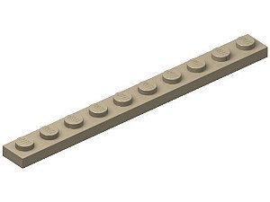 Placa 1x10 Bege Escura