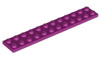Placa 2x12 Magenta