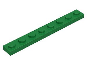 Placa 1x8 Verde
