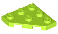 Placa de Canto 3x3 Verde Limão