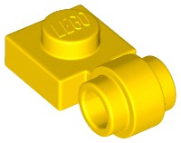 Placa Modificada 1x1 com Anel Lateral Amarela