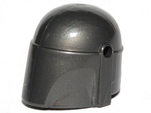 Capacete Liso Com Furos do SW Mandaloriano Pearl Dark Gray