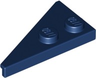 Placa 4x2 à direita pontiaguda Azul Escura