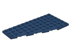 Placa em Cunha 12x6  Esquerda Azul Escura