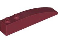 Tijolo Curvo 6x1 Dark Red