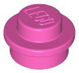 Placa Redonda 1x1 Dark Pink