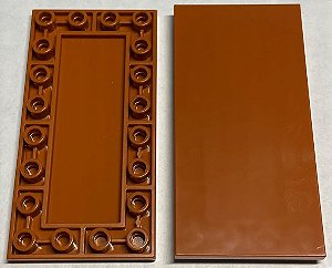 Placa Lisa Modificada 4x8 Invertida Dark Orange