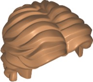 Cabelo curto ondulado com parte central Medium Nougat
