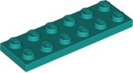 Placa 2 x 6 Azul Turquesa