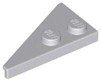 Placa 4x2 à direita pontiaguda Cinza Clara