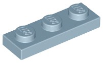 Placa 1x3 Sand Blue