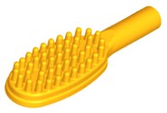 Escova de cabelo cabo curto (10mm) Laranja Brilhante