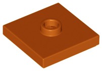 Placa Modificada 2x2 com conector no centro Dark Orange