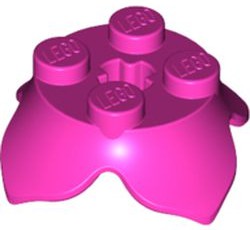 Folhas da planta 2x2 com 4 pétalas Dark Pink