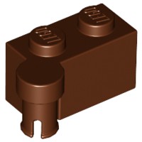 Tijolo de Dobradiça 1x4 (topo) Marrom