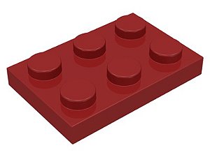 Placa 2x3 Dark Red