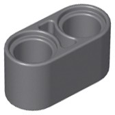 Viga 1x2 Cinza Escura