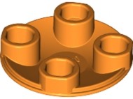 Placa Redonda 2x2 Tampa Laranja