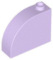 Tijolo Modificado 1x3x2 com curva no topo lavanda