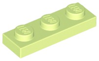 Placa 1x3 Amarelo Esverdeado - Yellowish Green