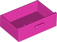 Gaveta 2x3 Rosa Escura