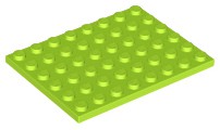 Placa 6x8 Verde Limão