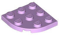 Placa de Canto Redonda 3x3 Lavender