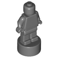 Estatueta Troféu Cinza Escuro