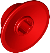 Roda de Trem Pequena Vermelha