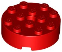 Tijolo Redondo 4x4 Vermelho