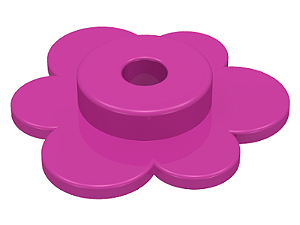 Flor Pequena Rosa Escura