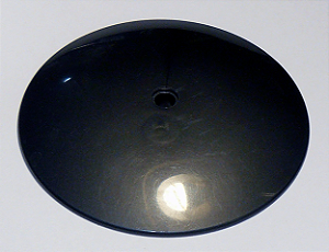 Disco 9x9 Invertido com furo de pino (Radar) Pearl Dark Gray