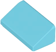 Placa Inclinada 30 1x2x 2/3 Medium Azure