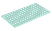 Placa Lego 8x16 Light Aqua (azul bebê)