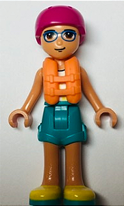 Minifigura Lego Friends - Sebastian com colete salva-vidas